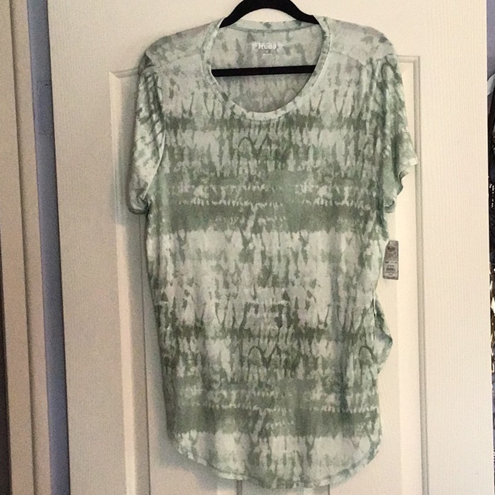 Mudd Womens Short Sleeve Tie Dye Tunic XL